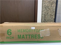 6 Inch Memory Foam Mattress (Open Box)