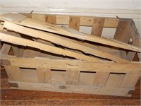 wood produce crate