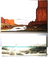 Sosie Oil on Canvas Western Landscape