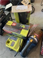 Ryobi 18V drill and 18V Vac