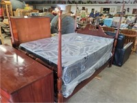 Hipplewhite Style - Queen Cherry Bed W/Mattress &