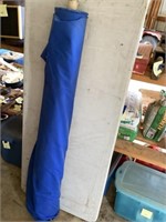 5 foot bolt of blue material Unknown length
