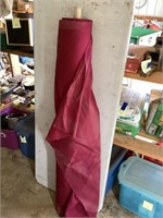 5 foot bolt of red material unknown length