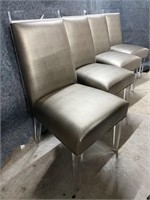 DESIGNMASTER glam Dining Chairs 4pc  MSRP$4,700