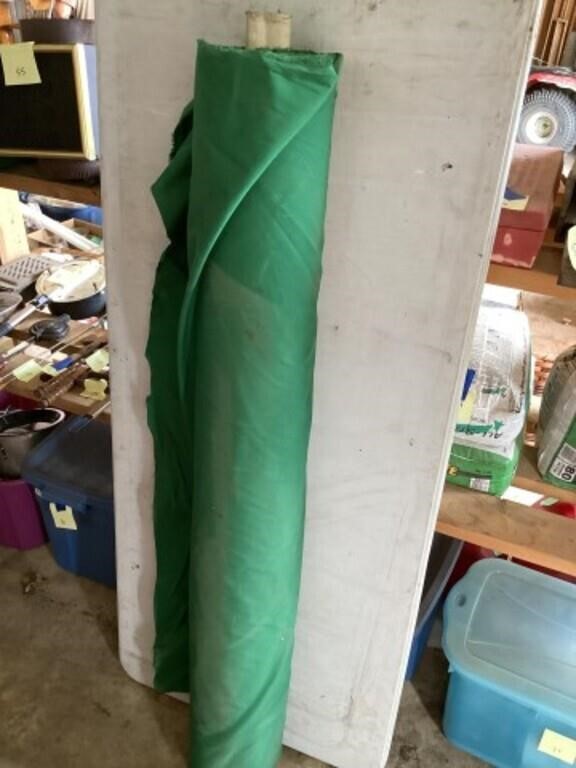 5 foot bolt of green material