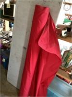 5 foot bolt Of red material