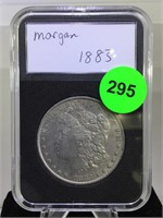 Silver Morgan Dollar cased 1883