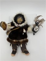 ARTIST SIGNED 'LOOM A' ESKIMO DOLL