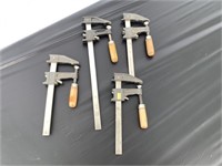 (4) Small Wood Craft Clamps