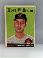 1958 Topps 324 Hoyt Wilhelm HOF Cleveland Indians