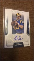 Case Keenum 2016 prime signatures autograph SP