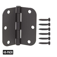 Everbilt 3.5in Black Door Hinge Pack (48 pk)