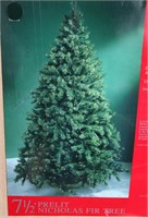 7'6" Pre-Lit Artificial Christmas Tree