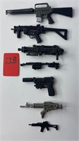 7 pc Gun Set for Dolls