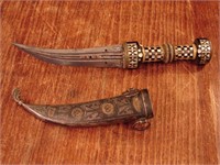 Persian Syrian Jambiya dagger very fine inlays