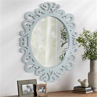 Aoaopq Large Oval Vintage Decorative Wall Mirror
