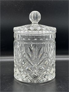 Vintage Small Lead Crystal Dresser Jar with Lid