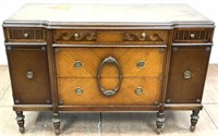 Vintage Neoclassical Multi Wood Buffet / Sideboard