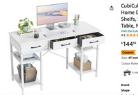 CubiCubi 47 Inch Computer Office Home Desk