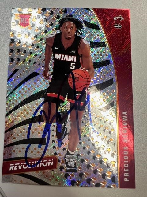 Miami Heat Precious Achiuwa Signed Card COA