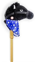 28" PonyLand Black Stick Horse with Sound Toy A15