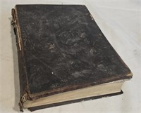 1886 Leather Bound Bible Shows It's Age