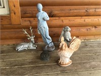 Lot of lawn and household ornaments