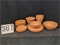 Assorted Terra Cotta Pots & Saucers (13)