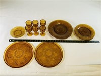 14pcs indiana glass dish set
