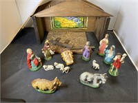 Vintage Italian Nativity Scene Ceramic