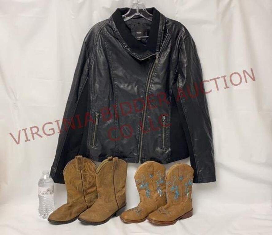 Mossimo XXL Jacket & Girls Cowboy Boots