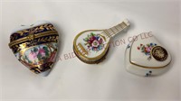 Limoges Hinged Lid Trinket Boxes & House of Goebel