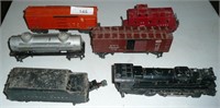 1940's Era Lionel Train Cars and Locomotive