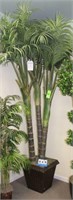 9' Artificial Coconut Palm Plant w/Planter
