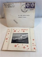 Greeting card from USS Intrepid CVA 11   From