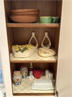 Contents of Cabinet to Include, Stangl Pottery,