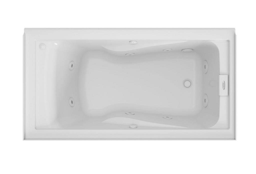 EverClean 60 in. x 32 in. Acrylic Alcove