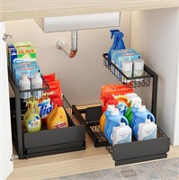 FB3088  Vetacsion 2 Pack Under Sink Organizers, Me