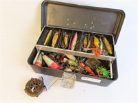 Tackle Box of Vintage Fishing Items