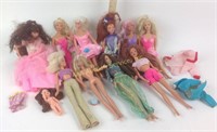 Assorted Barbie dolls