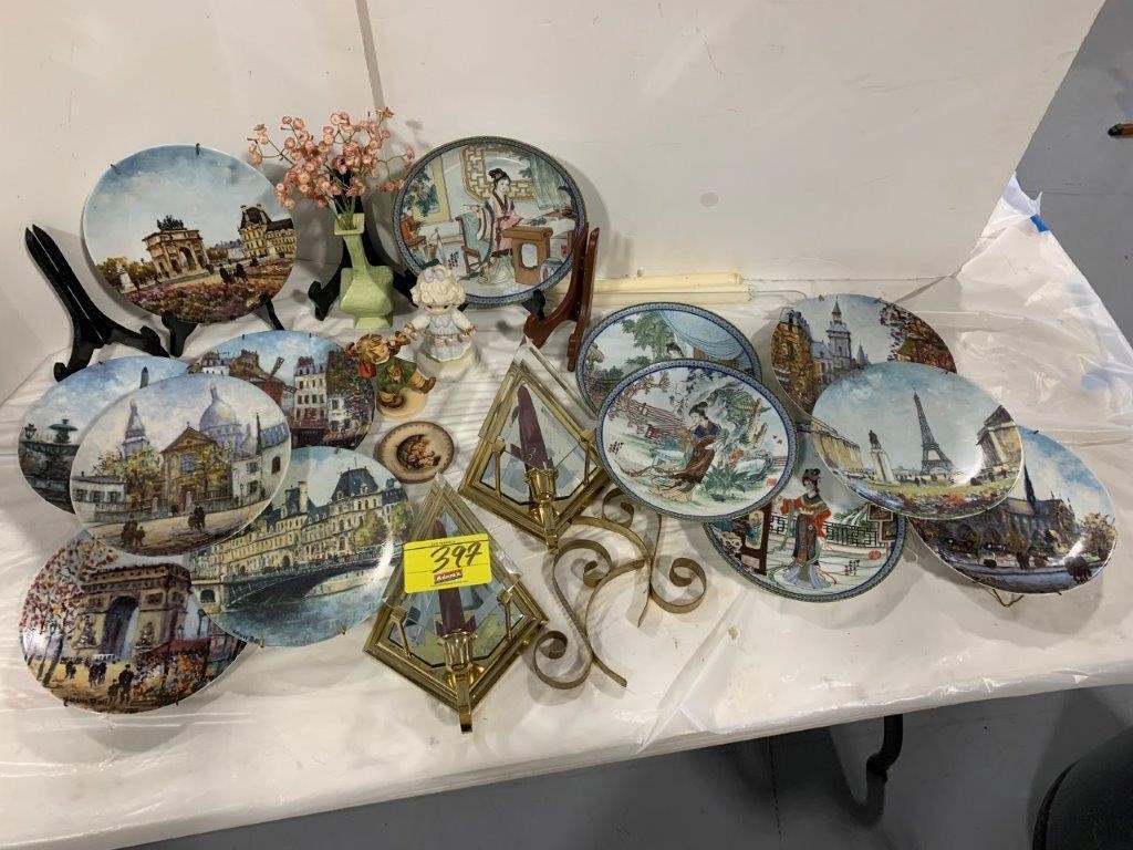 LARGE GROUP OF COLLECOR PLATES, ASIAN THEMED