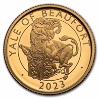2023 1/4 Oz Gold Tudor Beasts Yale Of Beaufort Pf