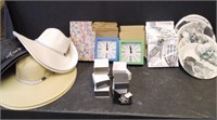 7 NEW SUNHATS, PAPERGDS, CLOCKS, CK RINGS