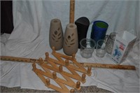 cups, glasses, air freshner, other misc items