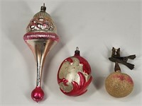 3) EARLY ANTIQUE CHRISTMAS ORNAMENTS