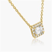 18K YELLOW GOLD 2.00CT DIAMOND PENDANT