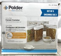 Polder Set Of 3 Cereal Canister