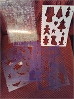 lot of Plastic Stencils, Alphabet and More