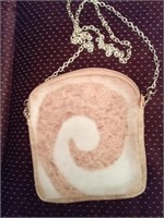 Cinnamon Toast Purse with Gold Chain Strap,NEW