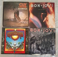 Bon Jovi, Grateful Dead and Ozzy Osborne records.